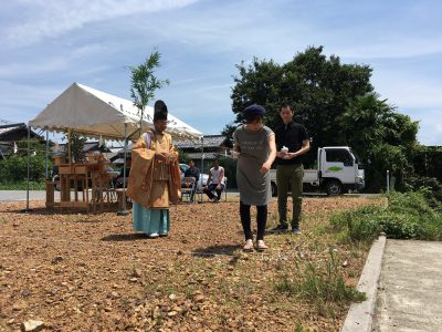 地鎮祭をむかえました （-_-）　　Ｏ様邸