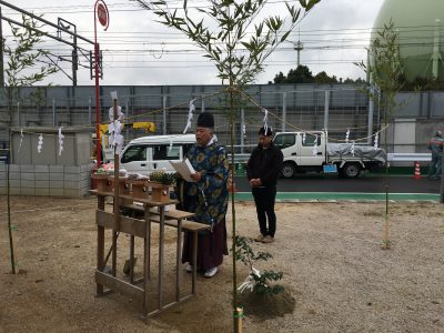 追分モデルハウス地鎮祭