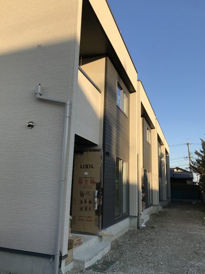 戸建賃貸住宅　完成間近　大津市