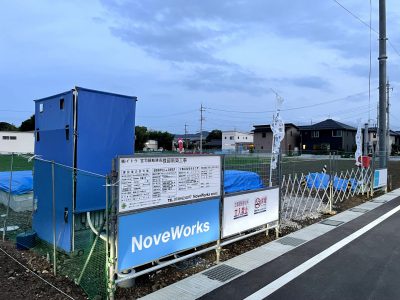 モデルハウス工事中　上棟に向けて【長浜市宮司町】