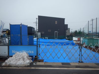 新モデル　基礎工事完了　上棟準備着々！！【長浜市平方町】