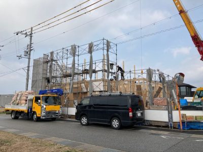 浅井の家　上棟しました