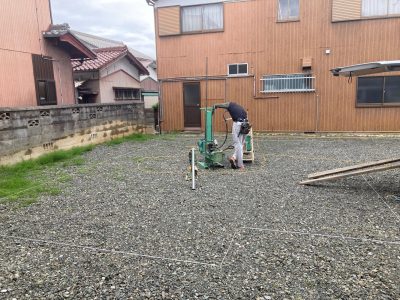 地盤調査　Ｔ様邸　レポート　長浜市末広町
