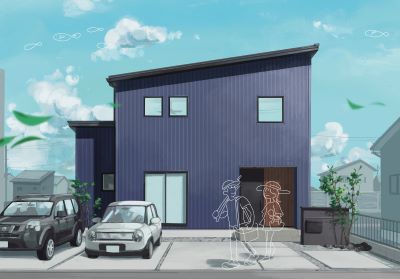 【OPEN HOUSE】ガルバリウムと木目調が響きあうカジュアルモダンハウス／7月イベント準備