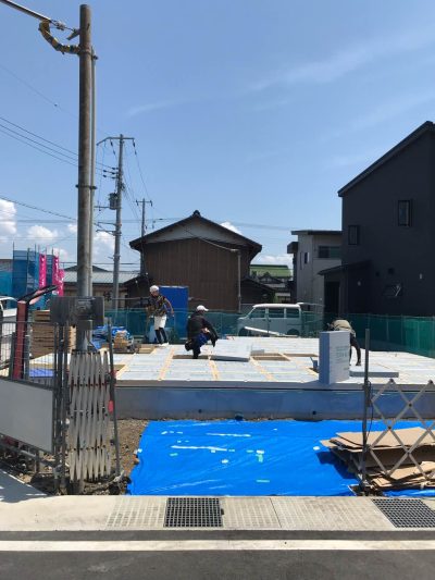 工事の進捗【M様邸　土台敷】