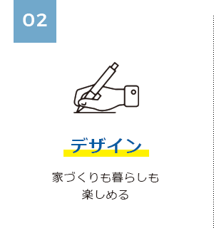 02 デザイン 家づくりも暮らしも楽しめる